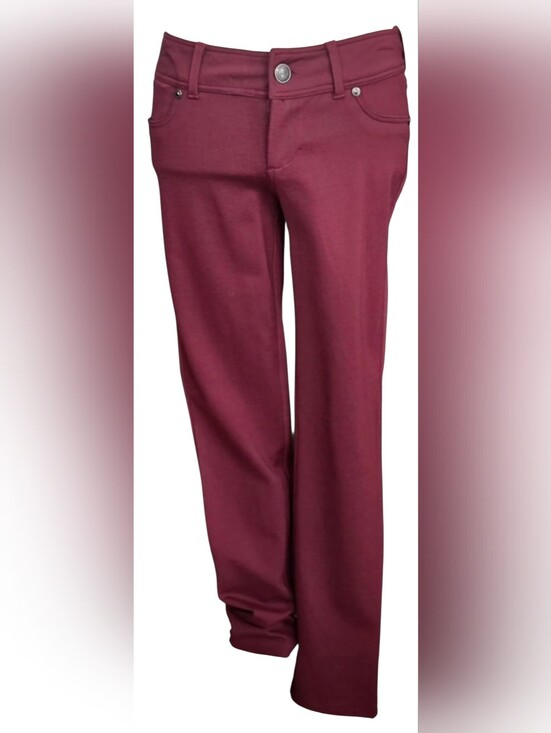 Seven7 Pants - Seven7 Burgundy Skinny Pants Low Rise Stretch Jeans 4P Petite